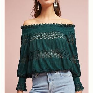 Adorable off the shoulder top from Anthro.